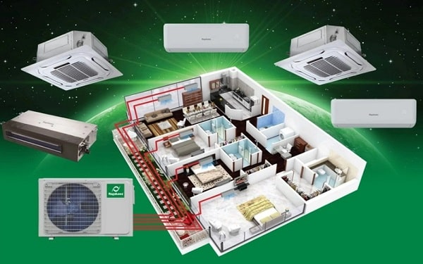 Lắp đặt điều hòa multi cho hộ gia đình giúp tiết kiệm không gian hiệu quả